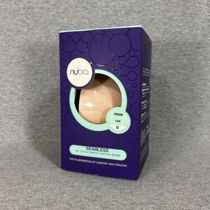 NuBra Seamless Adhesive Bra FAIR D Molded Pads Backless Strapless Formal Wedding